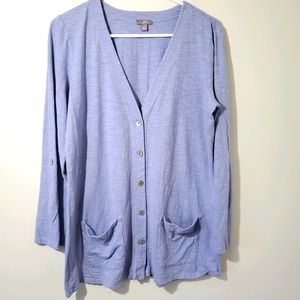 J. Jill cotton cardigan sweater top size M